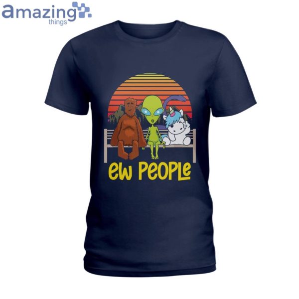 Ew People Unicorn Loch Ness Ladies T-Shirt Product Photo 2