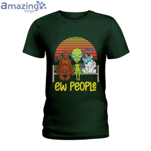 Ew People Unicorn Loch Ness Ladies T-Shirt Product Photo 3