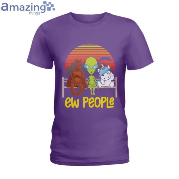 Ew People Unicorn Loch Ness Ladies T-Shirt Product Photo 4