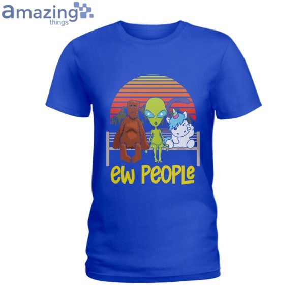 Ew People Unicorn Loch Ness Ladies T-Shirt Product Photo 5