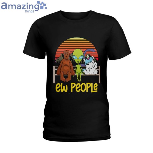 Ew People Unicorn Loch Ness Ladies T-Shirt Product Photo 1