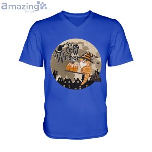 Ew Witches Cat Witch Halloween Men V-Neck T-Shirt Product Photo 3