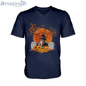 Eww, Witches Cat Halloween Men V-Neck T-Shirt Product Photo 2