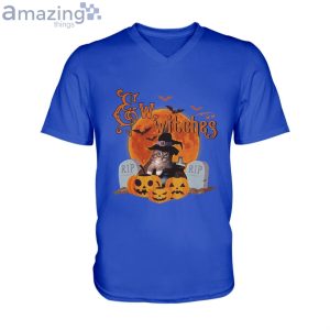 Eww, Witches Cat Halloween Men V-Neck T-Shirt Product Photo 3