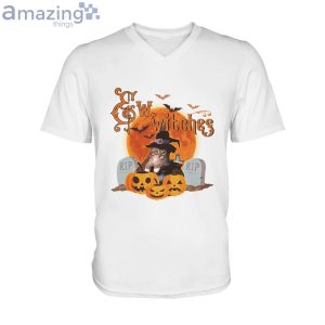 Eww, Witches Cat Halloween Men V-Neck T-Shirt Product Photo 1