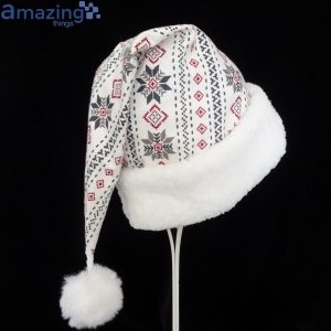 Fair Isle Nordic Striped Christmas Santa Hat For Adult And Child Product Photo 1
