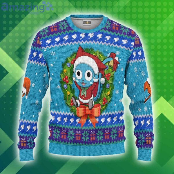 Fairy Tails Custom Happy Christmas Ugly Sweater Anime 3D Sweater Product Photo 1