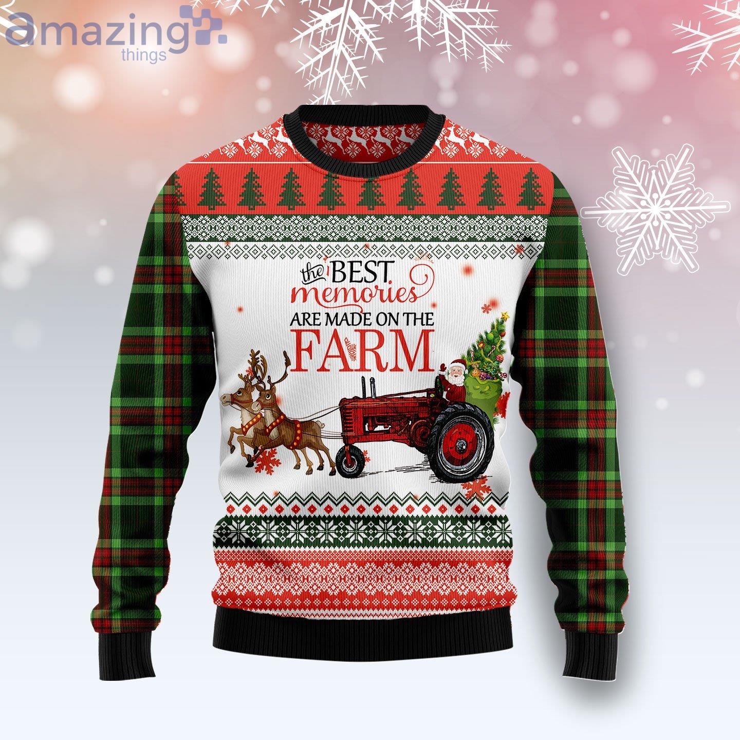 Farm Best Memories Cute Gift Ugly Christmas Sweater image Farm Best Memories Cute Gift Ugly Christmas Sweater Product Photo 1 Product photo 1