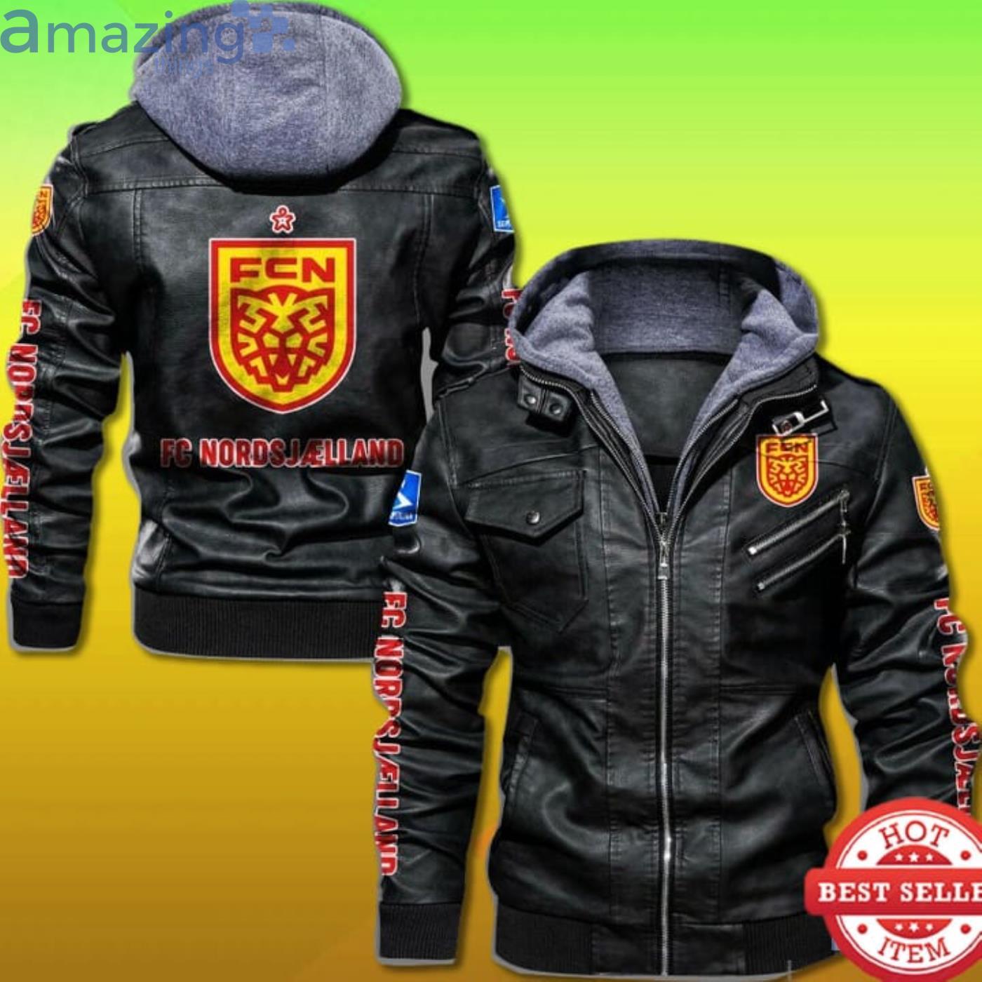 FC Nordsjælland 2D Leather Jacket Product Photo 1