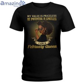 February Queen Her Value Is Priceless Ladies T Shirt image February Queen Her Value Is Priceless Ladies T-Shirt Product Photo 8 Product photo 2