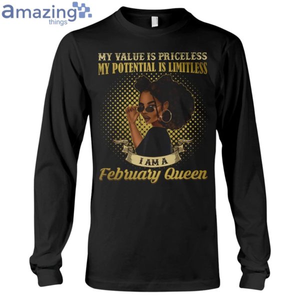 February Queen Her Value Is Priceless Ladies T-Shirt Product Photo 6