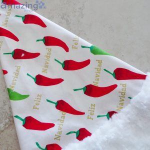 Feliz Navidad Chili Pepper Pattern Christmas Santa Hat For Adult And Child image Feliz Navidad Chili Pepper Pattern Christmas Santa Hat For Adult And Child Product Photo 6