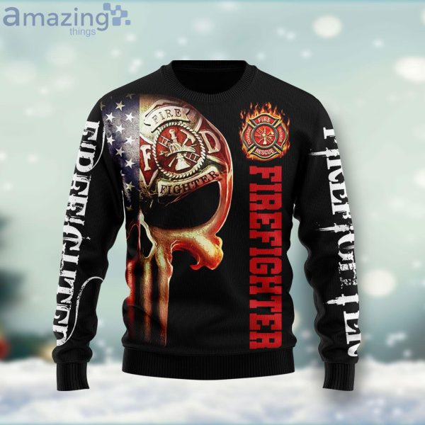 Firefighter Lover Funny Family Ugly Christmas Sweater Gifts Product Photo 1