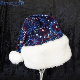 Fireworks Usa Patriotic Christmas Santa Hat For Adult And Child Product Photo 3 Product photo 2