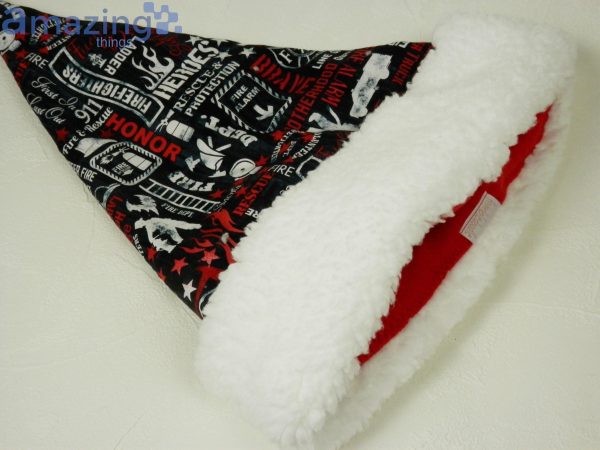 First Responders Vintage Style Christmas Santa Hat For Adult And Child Product Photo 3