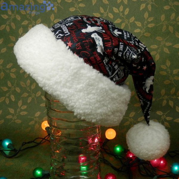 First Responders Vintage Style Christmas Santa Hat For Adult And Child Product Photo 4