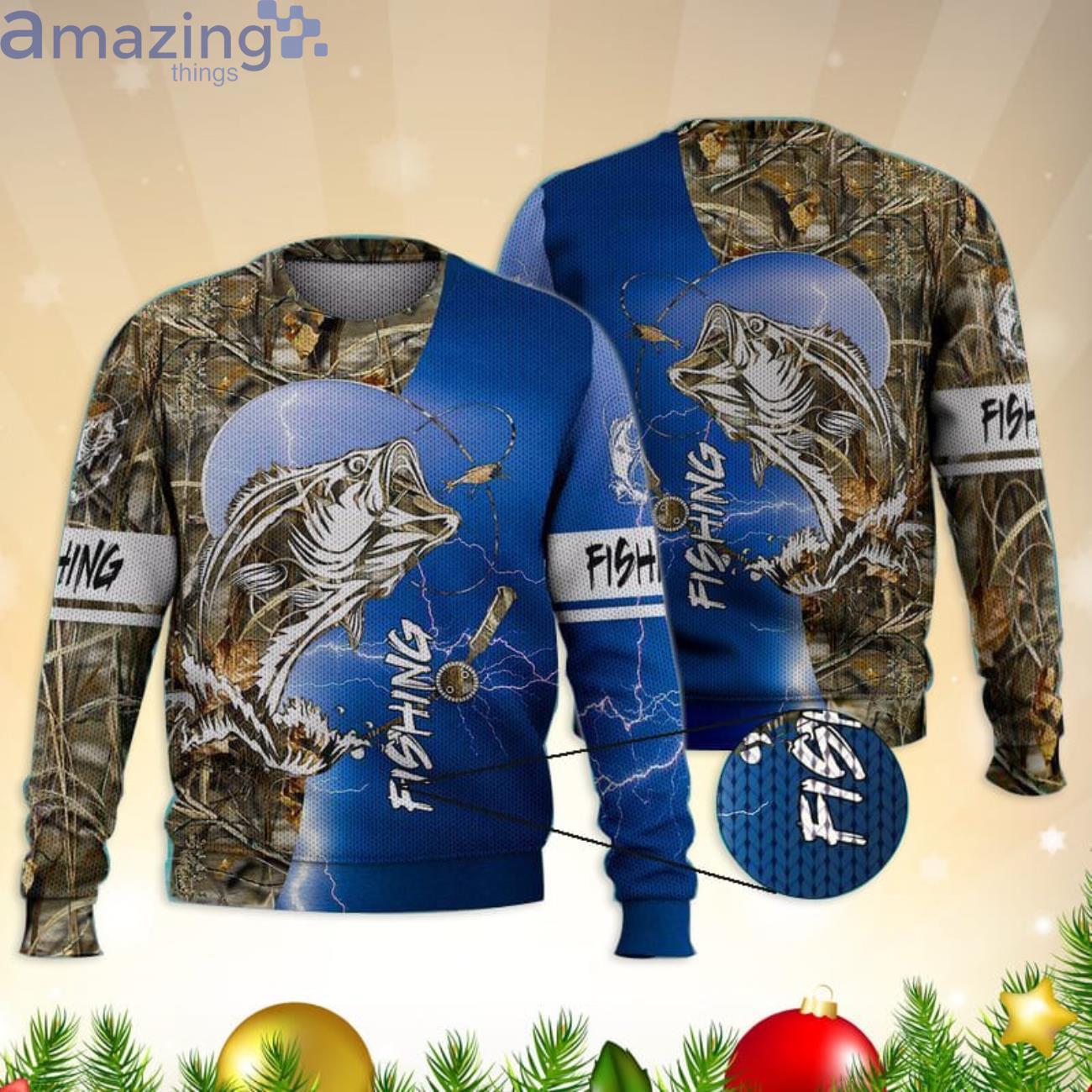 Fishing Lightning Cool 3D All Over Printed Sweater Product Photo 1