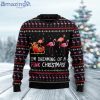 Flamingo I’m Dreaming Of A Pink Christmas Ugly Christmas Sweater Funny Family Sweater