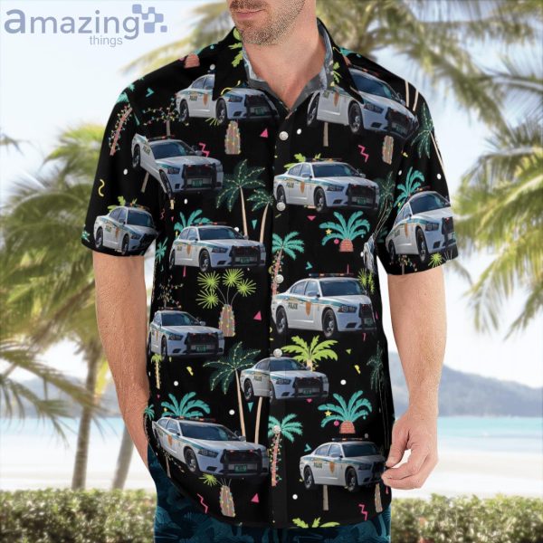 Florida Miami-Dade Police Department Dodge Charger K9 Unit Lana Hawaiian Shirt Product Photo 4