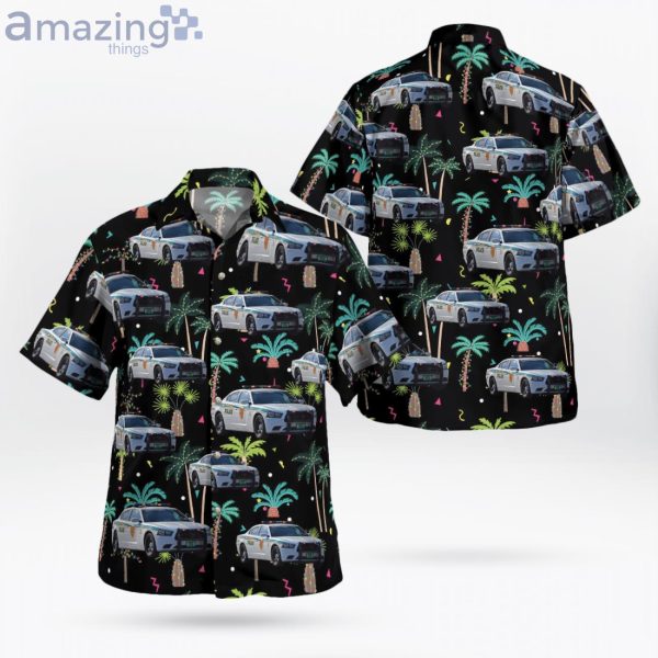 Florida Miami-Dade Police Department Dodge Charger K9 Unit Lana Hawaiian Shirt Product Photo 1