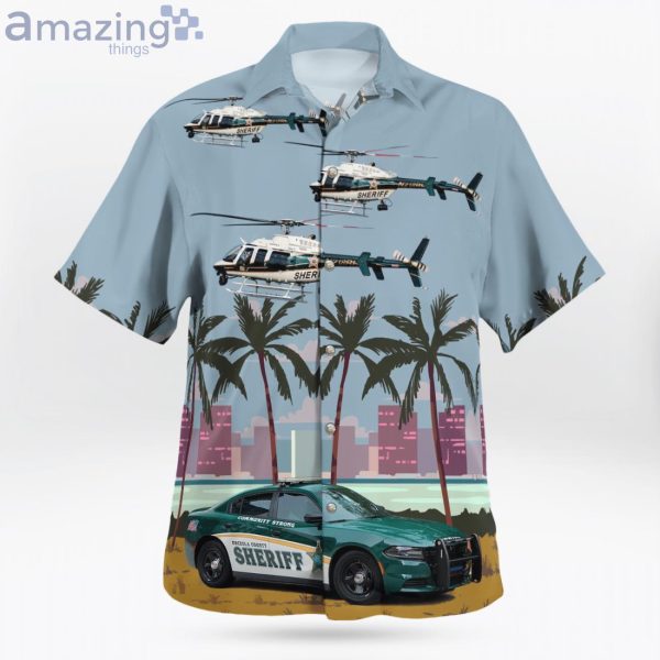 Florida Osceola County Sheriff Dodge Helicopter Hawaiian Shirt Product Photo 2
