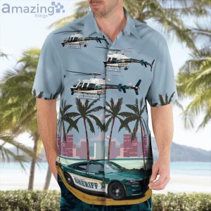 Florida Osceola County Sheriff Dodge Helicopter Hawaiian Shirt Product Photo 3