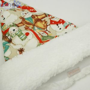 Folk Style Snowmen Dressed In Sage Green Christmas Santa Hat For Adult And Child image Folk Style Snowmen Dressed In Sage Green Christmas Santa Hat For Adult And Child Product Photo 5