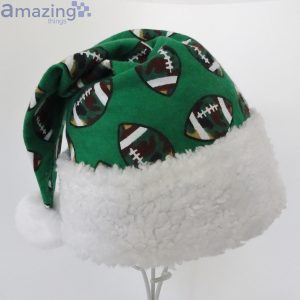 Football Fan Gift Green Christmas Santa Hat For Adult And Child Product Photo 3