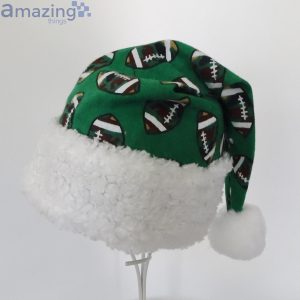 Football Fan Gift Green Christmas Santa Hat For Adult And Child Product Photo 4
