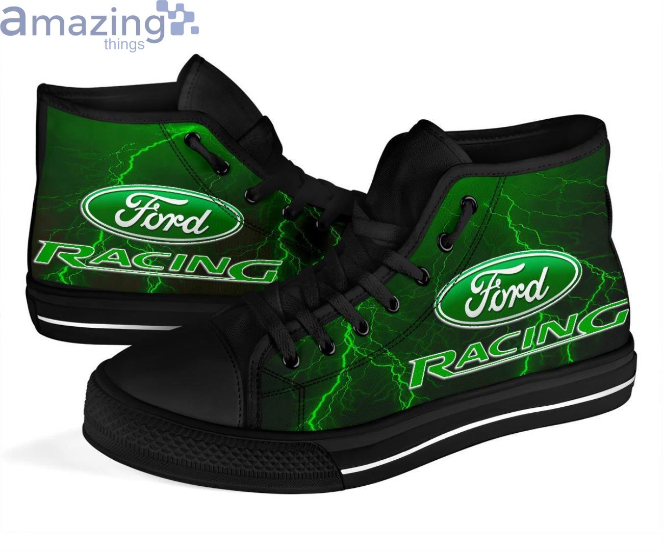 Ford Racing Thunder and Lightning Green High Top Shoes image Ford Racing Thunder and Lightning Green High Top Shoes Product Photo 4