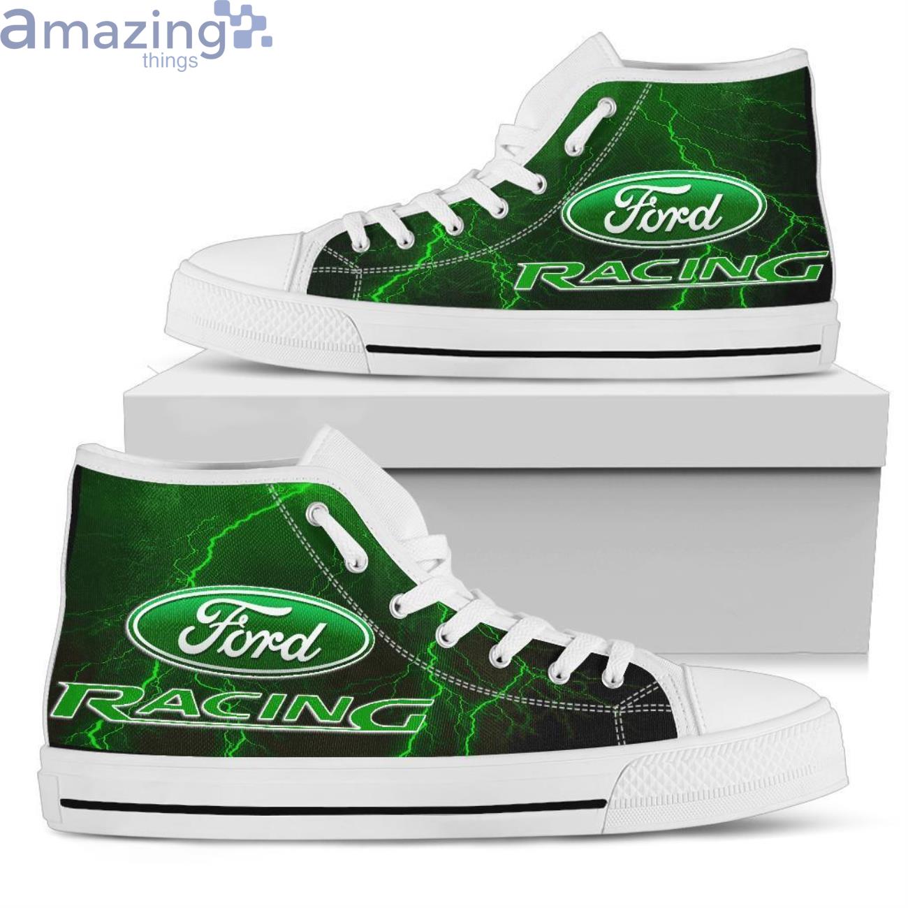 Ford Racing Thunder and Lightning Green High Top Shoes image Ford Racing Thunder and Lightning Green High Top Shoes Product Photo 7
