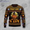 Forget Candy Just Give Me A Cat Ugly Halloween Christmas Sweater