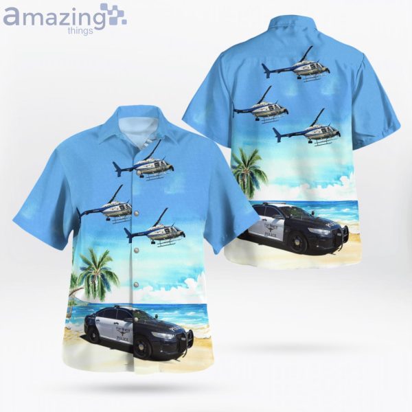 Fort Worth Texas Fort Worth Police Department Ford Taurus Police Helicopter Hawaiian Shirt Product Photo 1