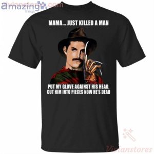 Freddie Mercury In Freddy Krueger Bohemian Rhapsody Halloween T-Shirt Product Photo 1