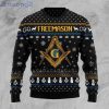 Freemason Black Christmas Ugly Sweater