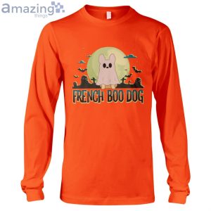 French Boo Dog Halloween Long Sleeve T Shirt image French Boo Dog Halloween Long Sleeve T-Shirt Product Photo 3