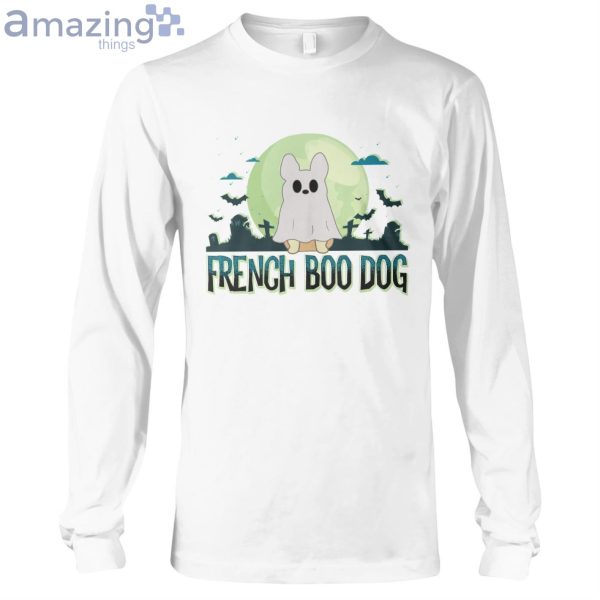 French Boo Dog Halloween Long Sleeve T-Shirt Product Photo 1