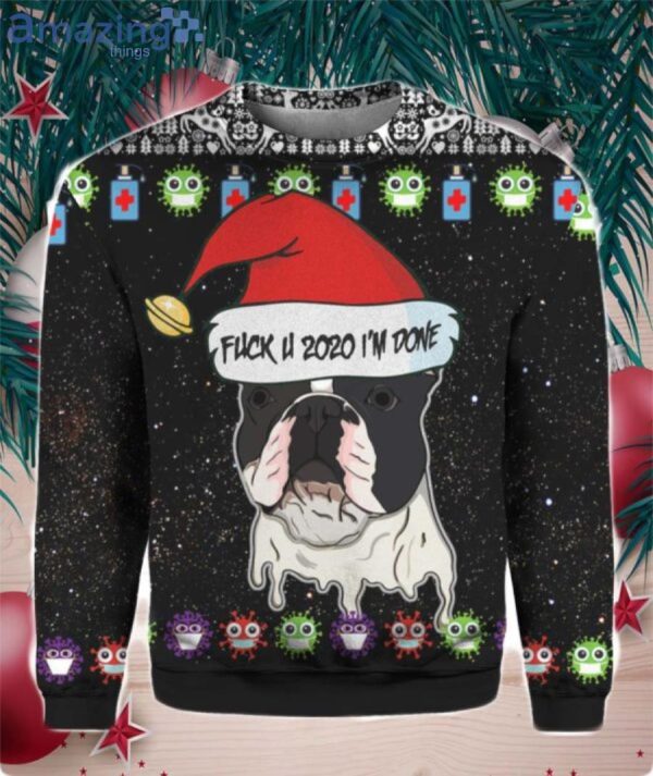 French Bulldog Ugly Christmas Sweater Product Photo 1