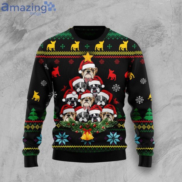 French Bulldog Ugly Christmas Sweater Funny Family Ugly Christmas Sweater Gifts Product Photo 1