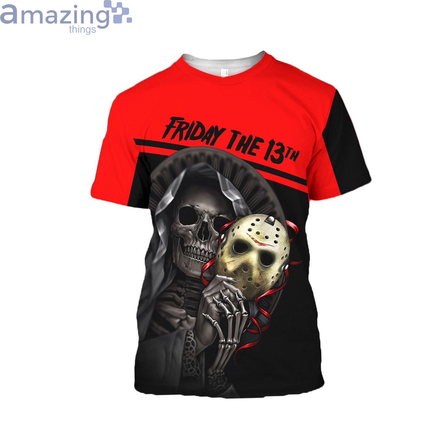 Friday The 13th Death Halloween 3D T-Shirt Product Photo 1