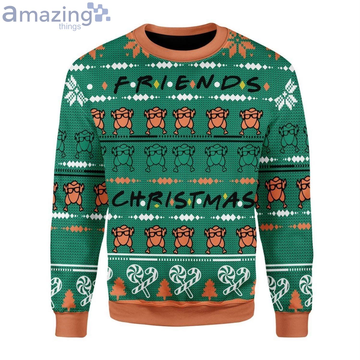 Friends Turkey Ugly Christmas Sweater Product Photo 1