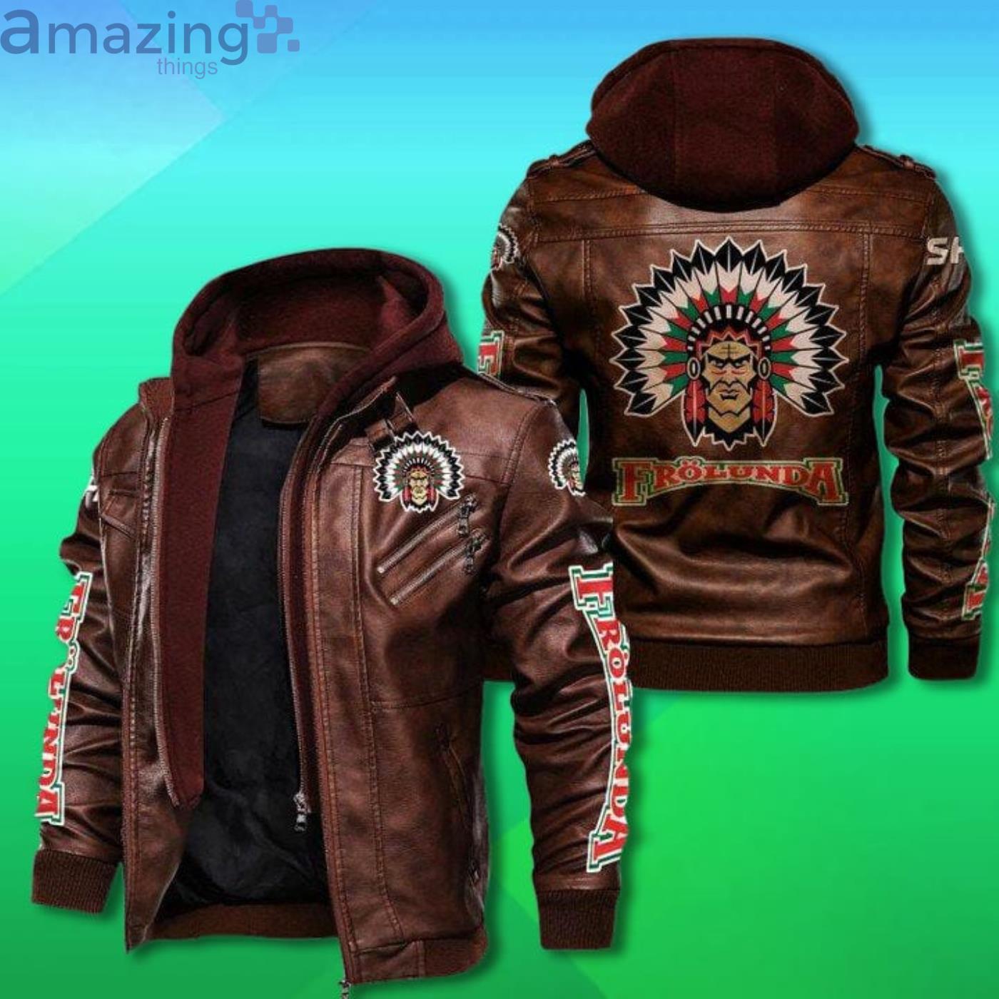 Frolunda Hc 2D Trending Leather Jacket image Frolunda Hc 2D Trending Leather Jacket Product Photo 2