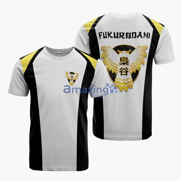 Fukurodani Academy Custom Haikyuu Uniform Anime Merch Printed 3D T-Shirt Product Photo 1