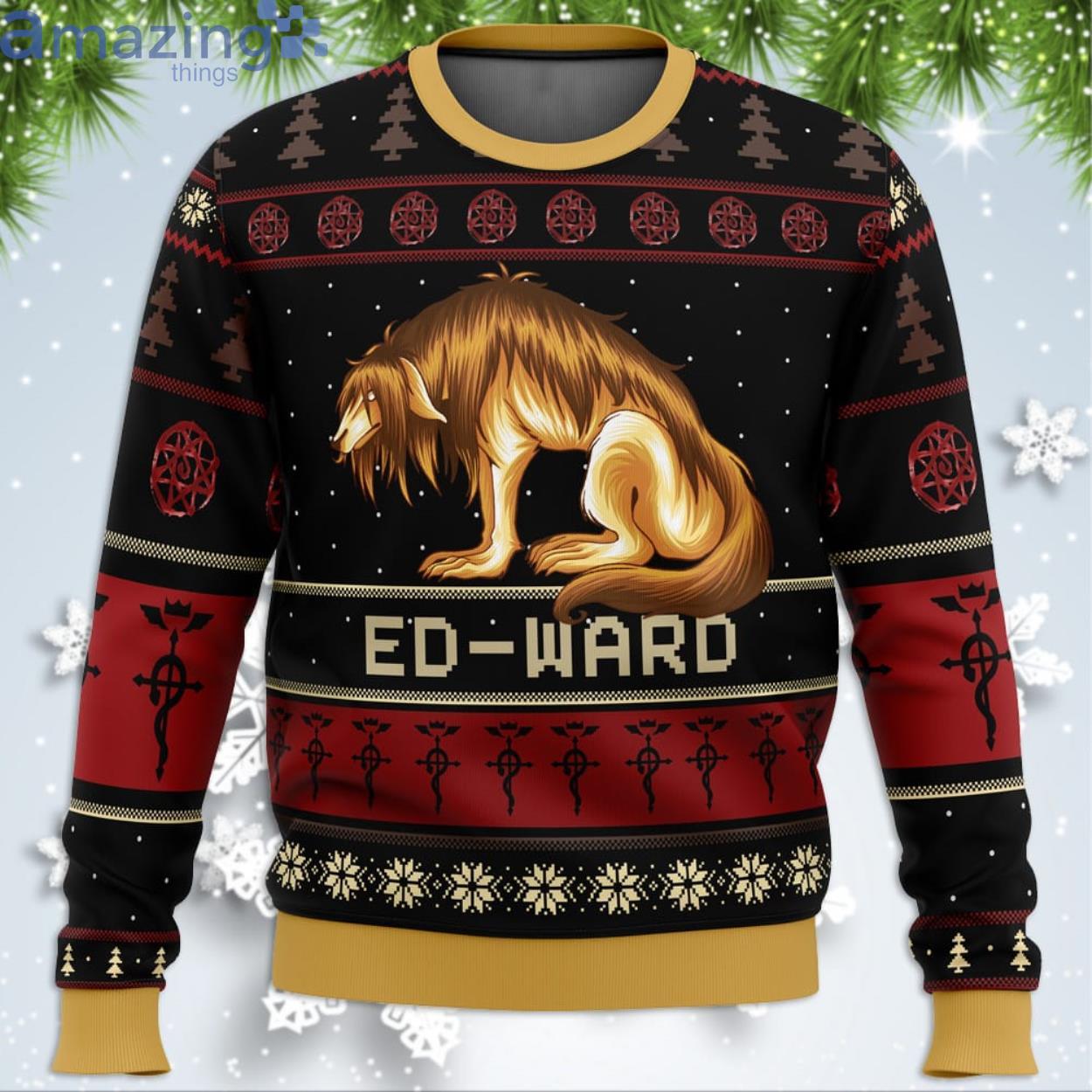 Fullmetal Alchemist Chimera Nina Tucker Ed-Ward Funny Christmas Gift Ugly Christmas Sweater Product Photo 1