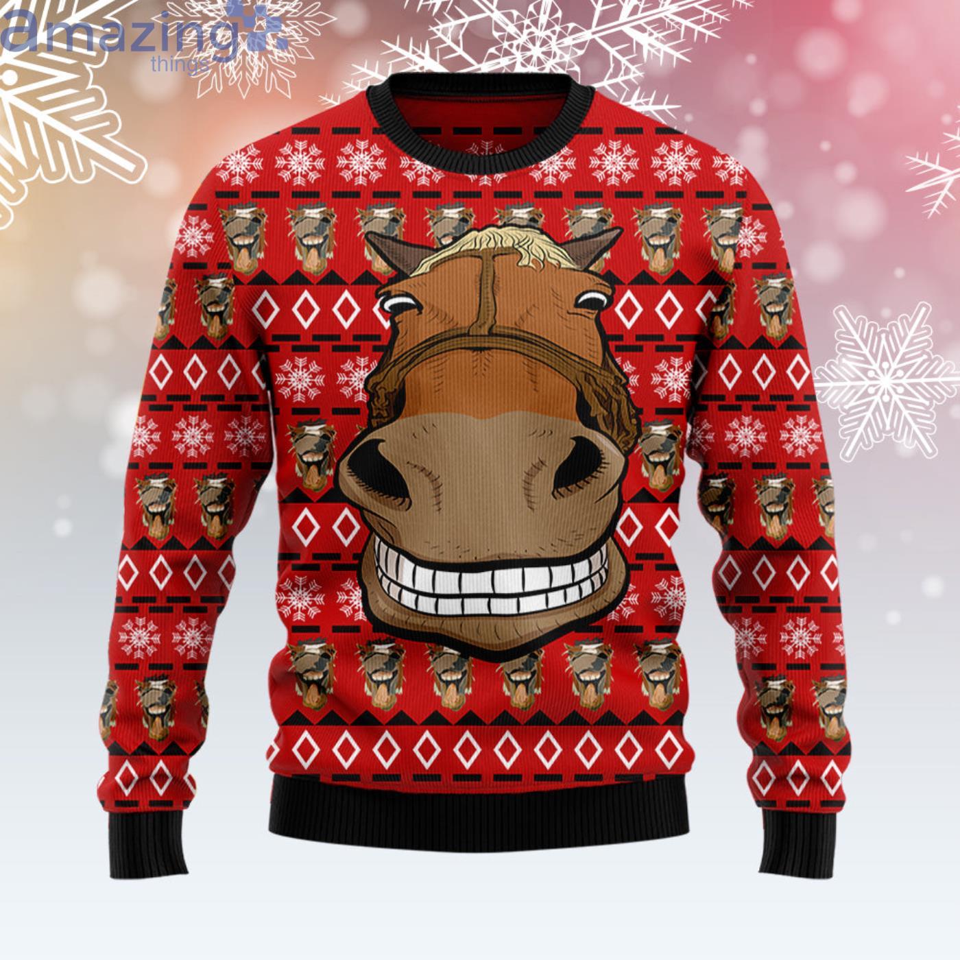 Christmas shop horse sweater