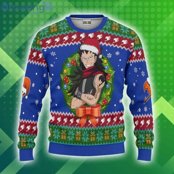 Gajeel Redfox Christmas Ugly Sweater Custom Fairy Tails Anime 3D Sweater Product Photo 1