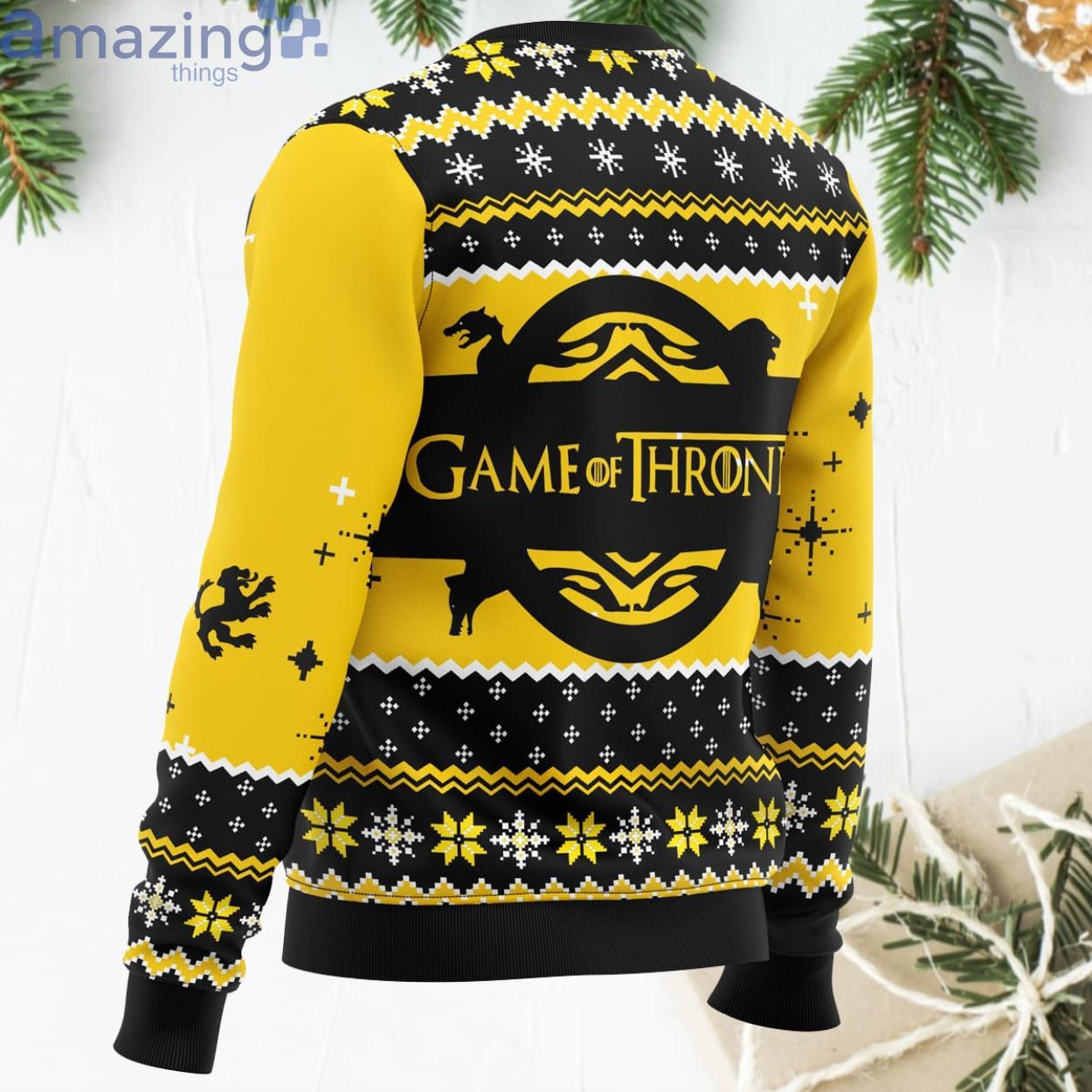 Game Of Thrones House Clegane Funny Christmas Gift Ugly Christmas Sweater image Game Of Thrones House Clegane Funny Christmas Gift Ugly Christmas Sweater Product Photo 3