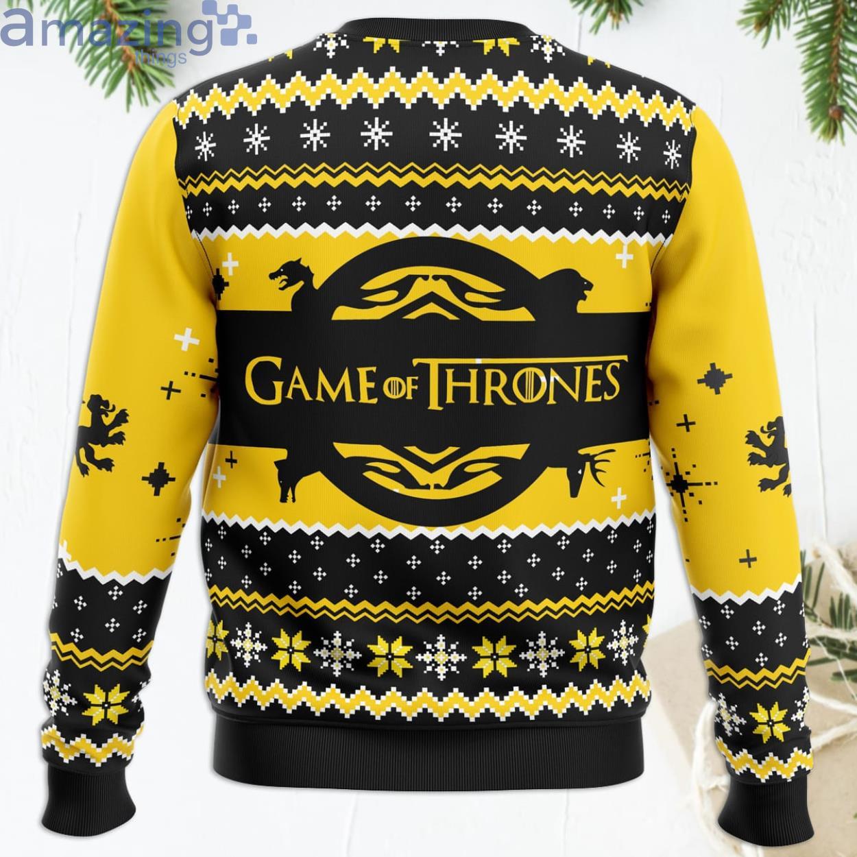 Game Of Thrones House Clegane Funny Christmas Gift Ugly Christmas Sweater image Game Of Thrones House Clegane Funny Christmas Gift Ugly Christmas Sweater Product Photo 4