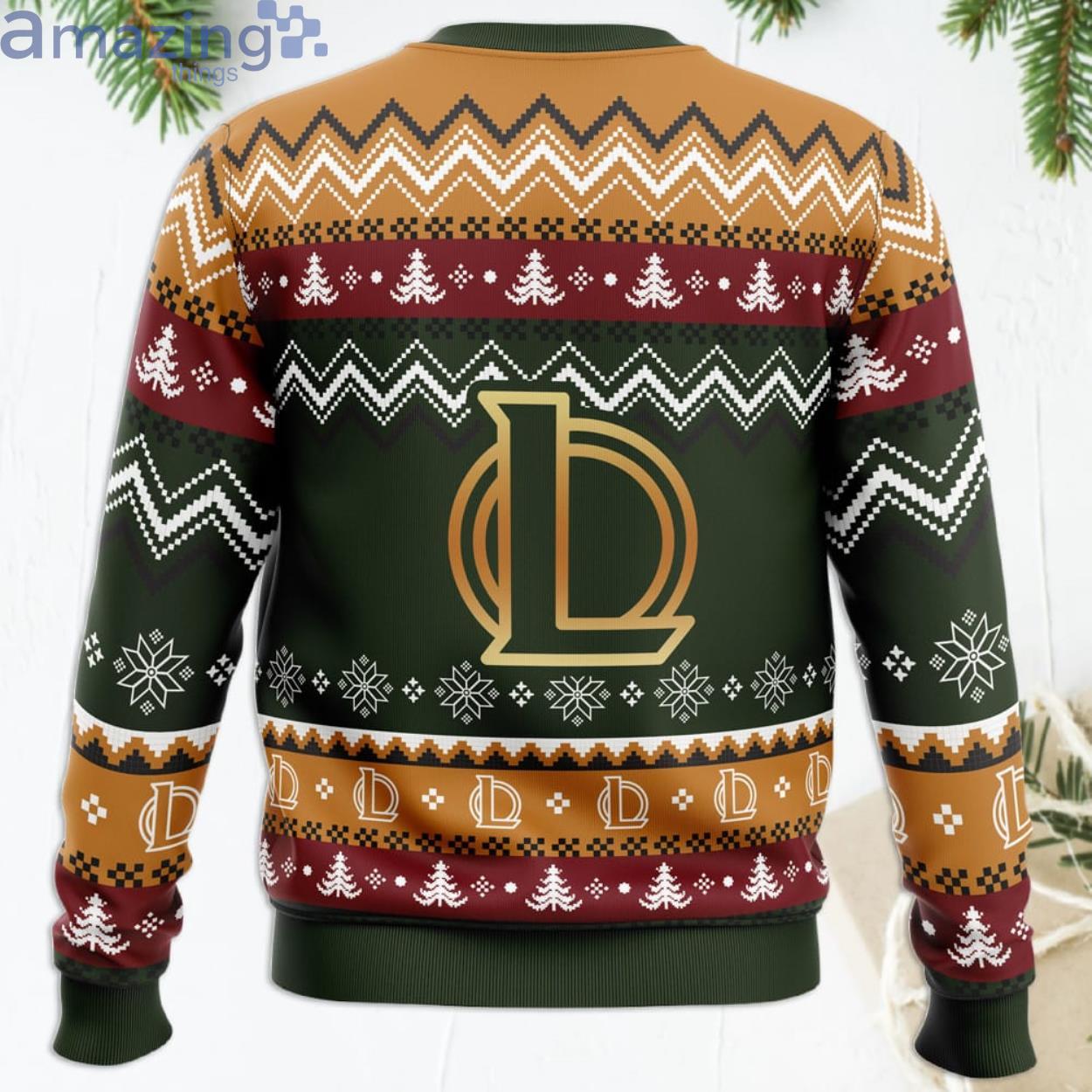 Game On Christmas League Of Legends Funny Christmas Gift Ugly Christmas Sweater image Game On Christmas League Of Legends Funny Christmas Gift Ugly Christmas Sweater Product Photo 4