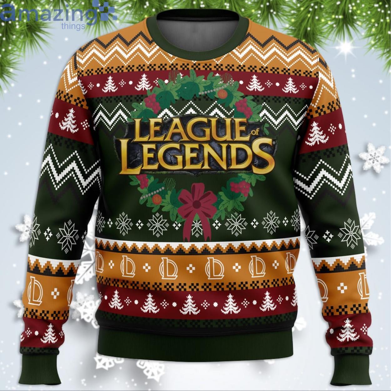 Game On Christmas League Of Legends Funny Christmas Gift Ugly Christmas Sweater Product Photo 1 Game On Christmas League Of Legends Funny Christmas Gift Ugly Christmas Sweater Product Photo 1
